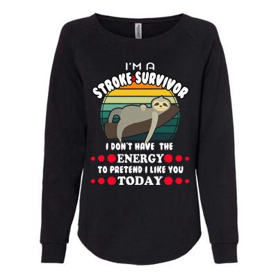 Funny Stroke Survivor Womens California Wash Sweatshirt