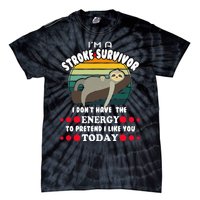 Funny Stroke Survivor Tie-Dye T-Shirt