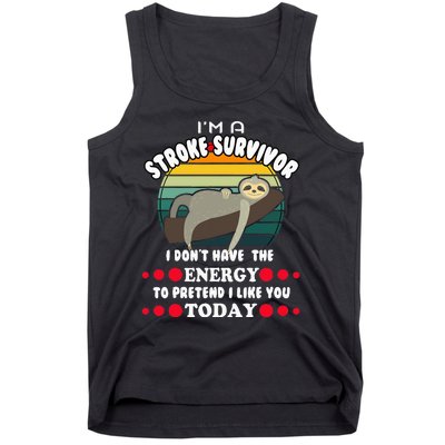 Funny Stroke Survivor Tank Top