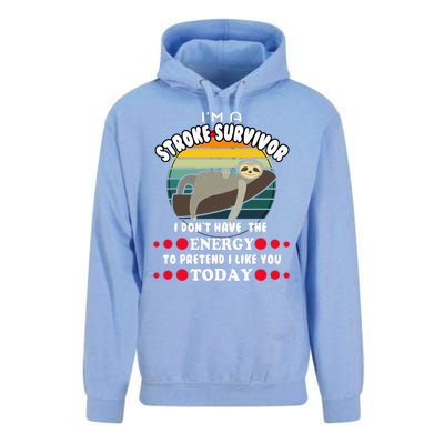 Funny Stroke Survivor Unisex Surf Hoodie