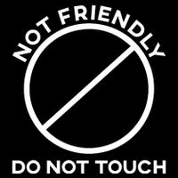 Funny Sarcasm Social Distance Not Friendly Do Not Touch Flat Bill Trucker Hat