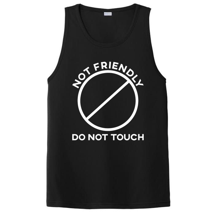 Funny Sarcasm Social Distance Not Friendly Do Not Touch PosiCharge Competitor Tank