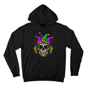 Funny Sugar Skull Mardi Gras Party Hoodie