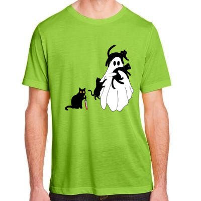 Funny Saying Spooky Season Halloween Cat Ghost Adult ChromaSoft Performance T-Shirt