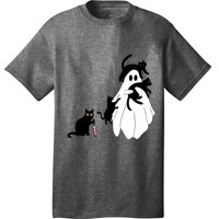 Funny Saying Spooky Season Halloween Cat Ghost T-Shirt