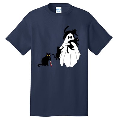 Funny Saying Spooky Season Halloween Cat Ghost Tall T-Shirt