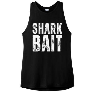 Funny Shark Shark Bait Ladies PosiCharge Tri-Blend Wicking Tank