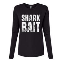 Funny Shark Shark Bait Womens Cotton Relaxed Long Sleeve T-Shirt