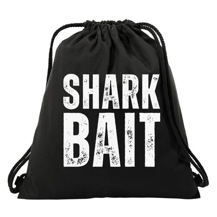 Funny Shark Shark Bait Drawstring Bag