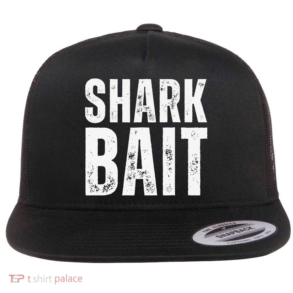 Funny Shark Shark Bait Flatbill Hat