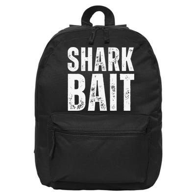 Funny Shark Shark Bait 16 in Basic Backpack