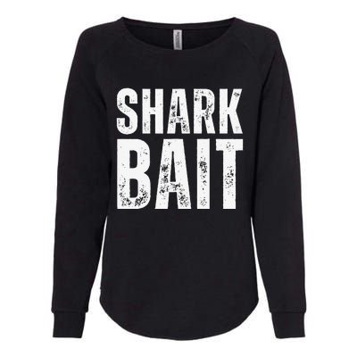 Funny Shark Shark Bait Womens California Wash Sweatshirt