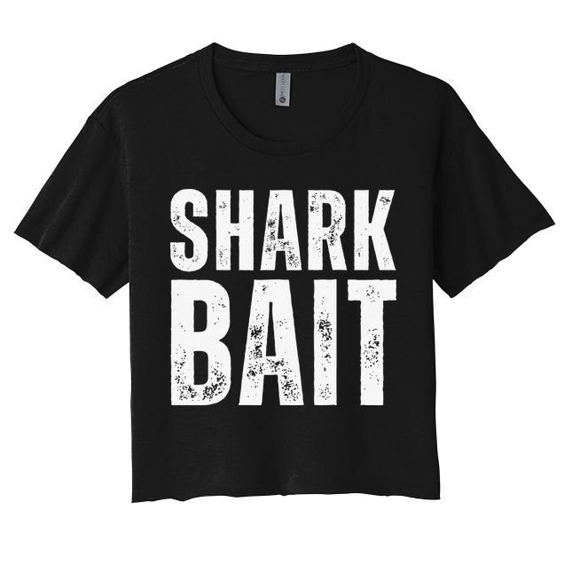 Funny Shark Shark Bait Crop Top