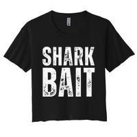 Funny Shark Shark Bait Women's Crop Top Tee