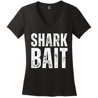 Funny Shark Shark Bait Women's V-Neck T-Shirt