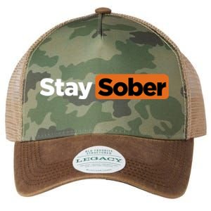 Funny Stay Sober Legacy Tie Dye Trucker Hat