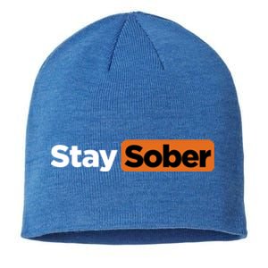 Funny Stay Sober Sustainable Beanie