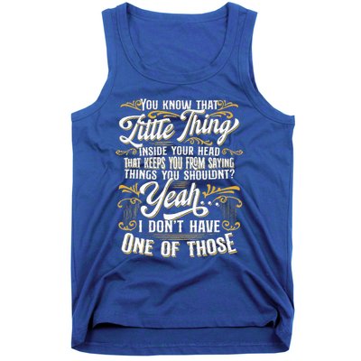 Funny Sarcasm Sarcastic Humor Novelty Sarcasm Tank Top