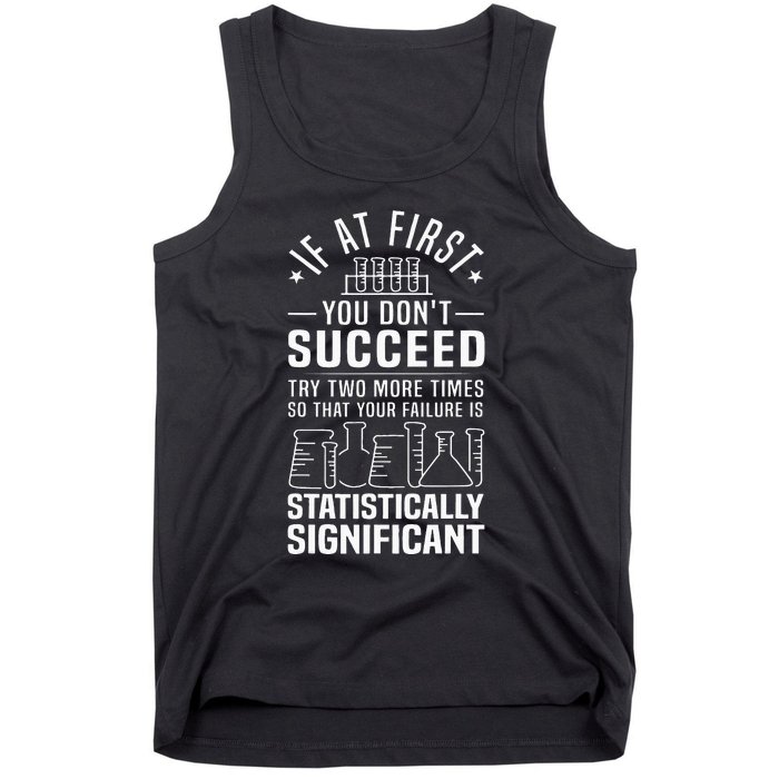 Funny Statistics Science Pun Gift For Men Women Chemistry Tank Top