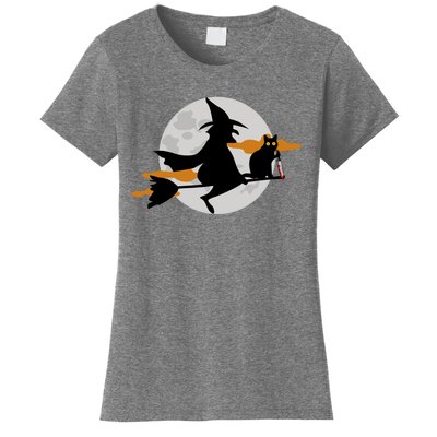 Funny Saying Spooky Season Halloween Cat Lover Gift Women's T-Shirt