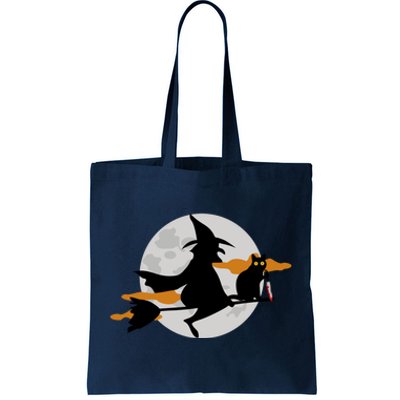 Funny Saying Spooky Season Halloween Cat Lover Gift Tote Bag