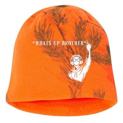 Funny Sketch Streamer Whats Up Brother Kati - Camo Knit Beanie