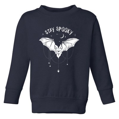 Funny Stay Spooky Cute Vampire Bat Halloween Toddler Sweatshirt