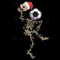 Funny Skeleton Soccer Ball Christmas Boys Xmas Gift Mug