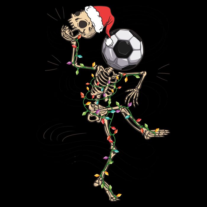 Funny Skeleton Soccer Ball Christmas Boys Xmas Gift Mug