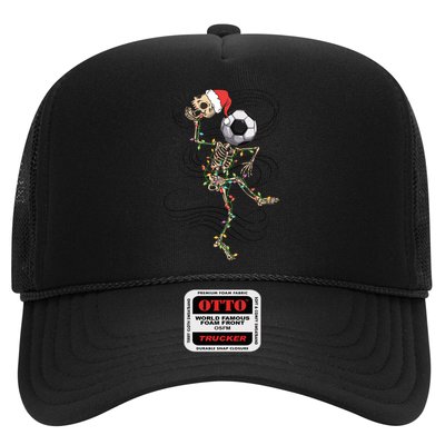 Funny Skeleton Soccer Ball Christmas Boys Xmas Gift Trucker Hat