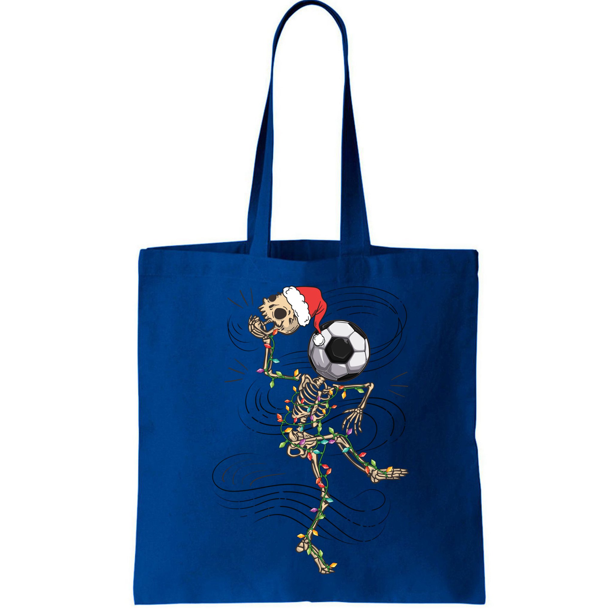 Funny Skeleton Soccer Ball Christmas Boys Xmas Gift Bag