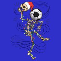 Funny Skeleton Soccer Ball Christmas Boys Xmas Gift Baby Bodysuit