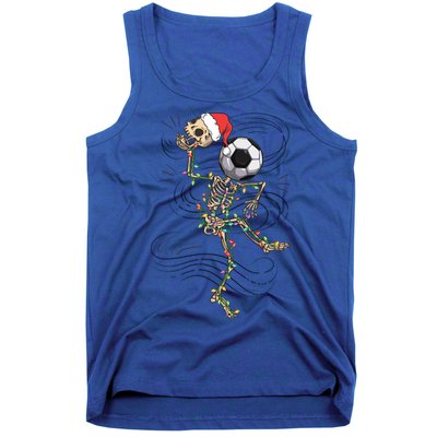 Funny Skeleton Soccer Ball Christmas Boys Xmas Gift Tank Top