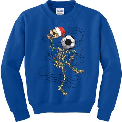 Funny Skeleton Soccer Ball Christmas Boys Xmas Gift Kids Sweatshirt