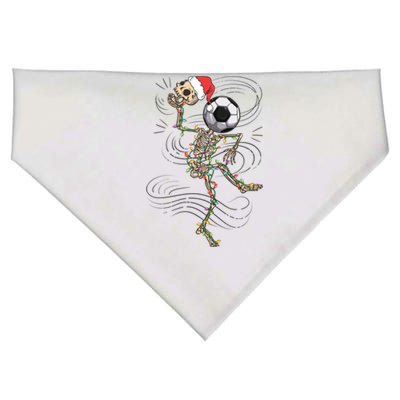 Funny Skeleton Soccer Ball Christmas Boys Xmas Gift USA-Made Doggie Bandana