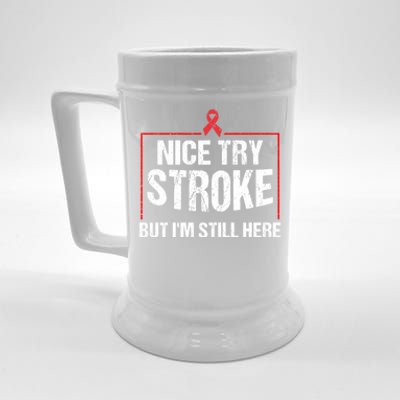 Funny Stroke Survivor Gift Cute Brain Attacks Gift Beer Stein