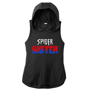 Funny Spider Sister Matching Family Shirts Ladies PosiCharge Tri-Blend Wicking Draft Hoodie Tank