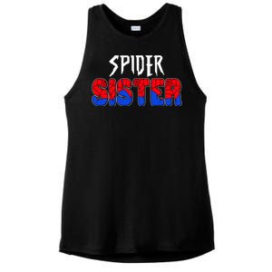 Funny Spider Sister Matching Family Shirts Ladies PosiCharge Tri-Blend Wicking Tank