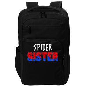 Funny Spider Sister Matching Family Shirts Impact Tech Backpack