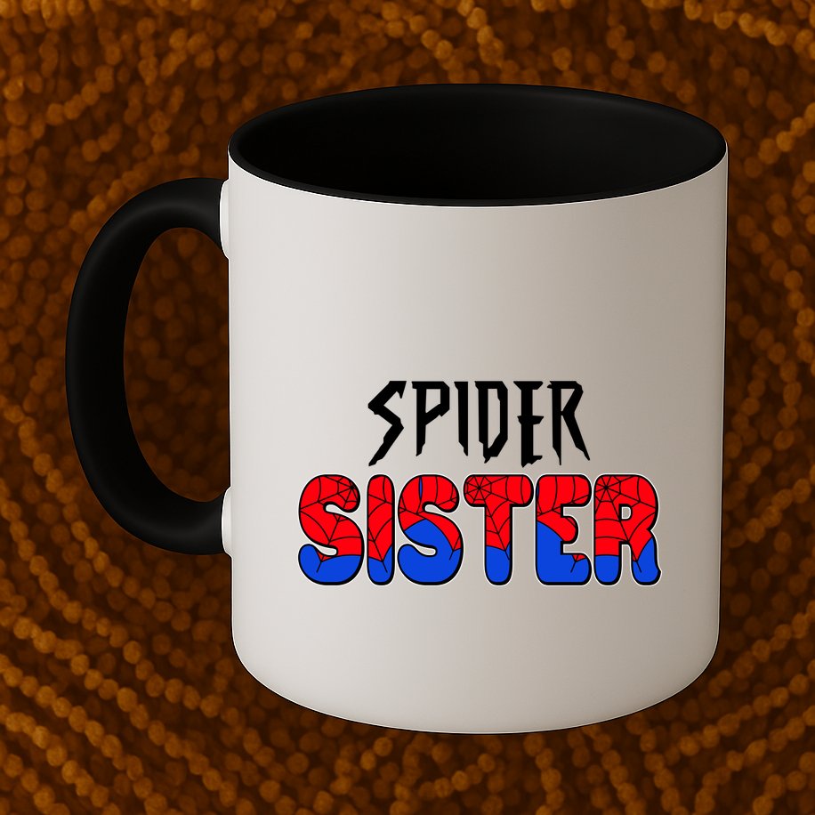 Funny Spider Sister Matching Family Shirts Mug