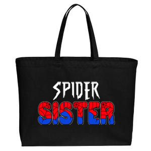 Funny Spider Sister Matching Family Shirts Cotton Canvas Jumbo Tote