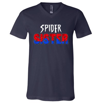 Funny Spider Sister Matching Family Shirts V-Neck T-Shirt