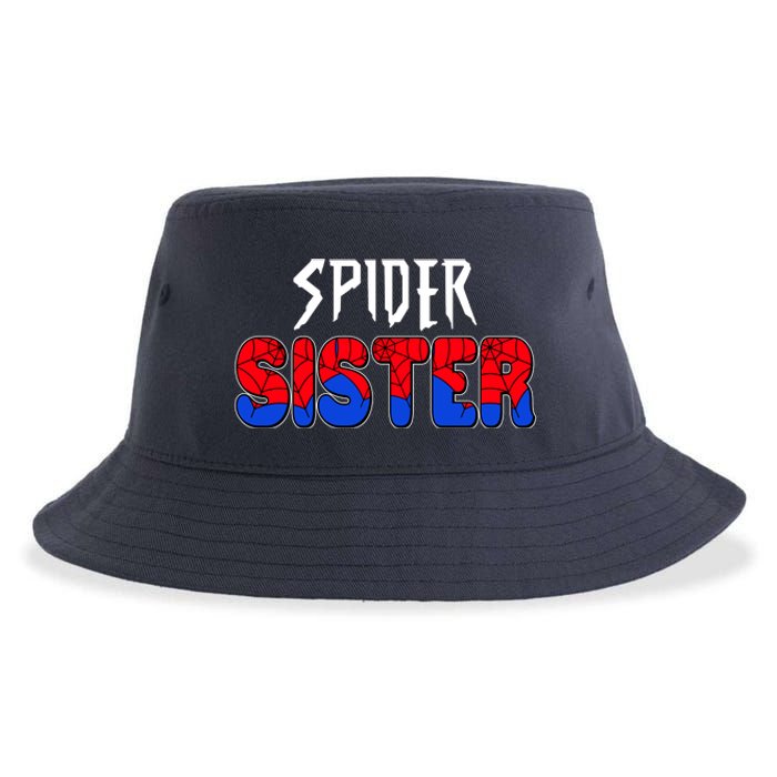 Funny Spider Sister Matching Family Shirts Sustainable Bucket Hat