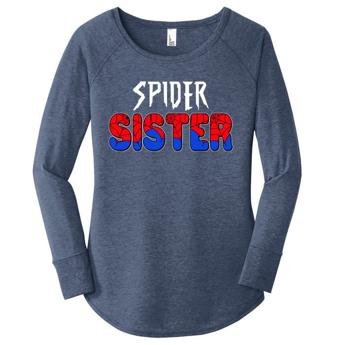 Funny Spider Sister Matching Family Shirts Women's Perfect Tri Tunic Long Sleeve Shirt