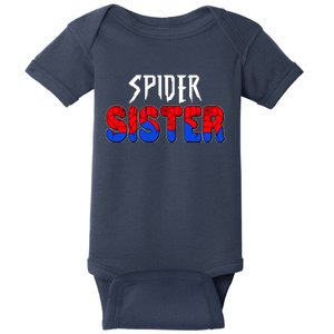 Funny Spider Sister Matching Family Shirts Baby Bodysuit