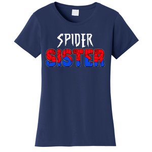 Funny Spider Sister Matching Family Shirts Women's T-Shirt