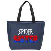 Funny Spider Sister Matching Family Shirts Zip Tote Bag