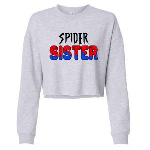 Funny Spider Sister Matching Family Shirts Cropped Pullover Crew