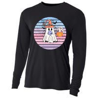 Funny Saying Spooky Season Halloween Ghost Lover Gift Cooling Performance Long Sleeve Crew