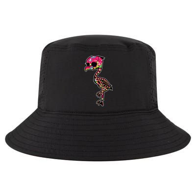 Flamingo Sugar Skull Dia De Los Muertos Mexican Day Of Dead Cool Comfort Performance Bucket Hat